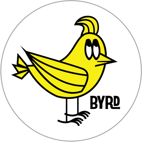 BYRD MR. BYRD STICKER CIRCLE